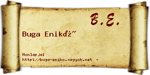 Buga Enikő névjegykártya