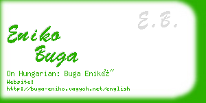 eniko buga business card